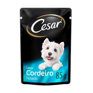 Deliciosa ração seca para cães adultos com sabor de cordeiro assado.