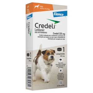 Antipulgas Credeli 225mg para Cães de 5,5 a 11kg - Proteção Eficaz