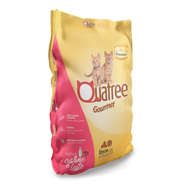 Ração para gatos filhotes sabor carne e leite com entrega sem frete.
